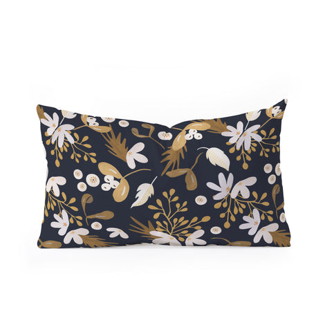 Marta Barragan Camarasa Sweet winter garden I Oblong Throw Pillow