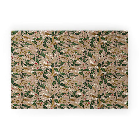 Marta Barragan Camarasa Sweet winter garden Welcome Mat