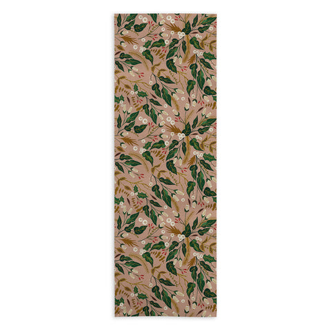 Marta Barragan Camarasa Sweet winter garden Yoga Towel