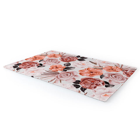 Marta Barragan Camarasa Terracotta Flowered Garden Area Rug