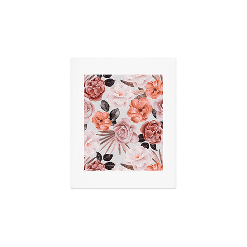 Marta Barragan Camarasa Terracotta Flowered Garden Art Print