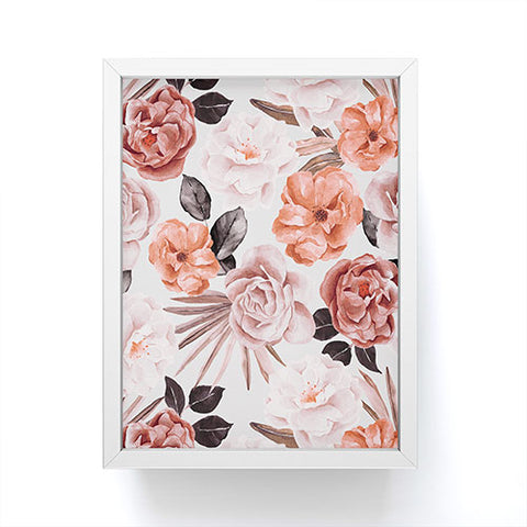 Marta Barragan Camarasa Terracotta Flowered Garden Framed Mini Art Print