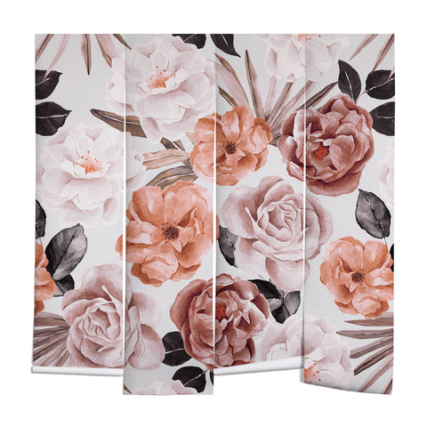 Marta Barragan Camarasa Terracotta Flowered Garden Wall Mural