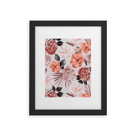Marta Barragan Camarasa Terracotta Flowered Garden Framed Art Print