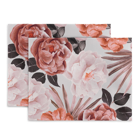 Marta Barragan Camarasa Terracotta Flowered Garden Placemat