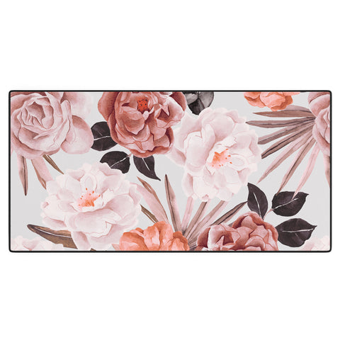 Marta Barragan Camarasa Terracotta Flowered Garden Desk Mat