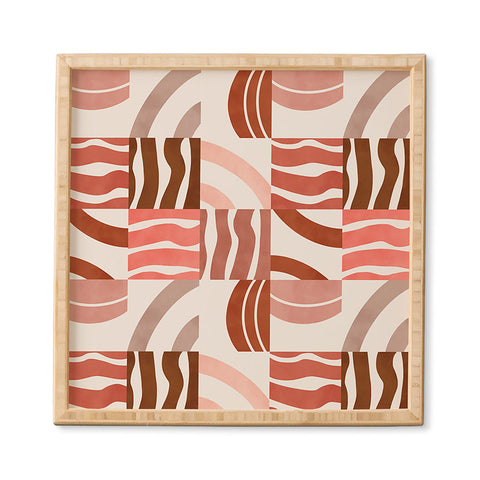 Marta Barragan Camarasa Terracotta modern shapes Framed Wall Art