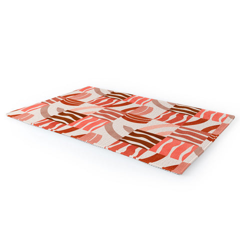 Marta Barragan Camarasa Terracotta modern shapes Area Rug