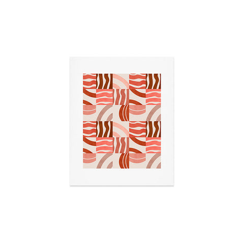 Marta Barragan Camarasa Terracotta modern shapes Art Print