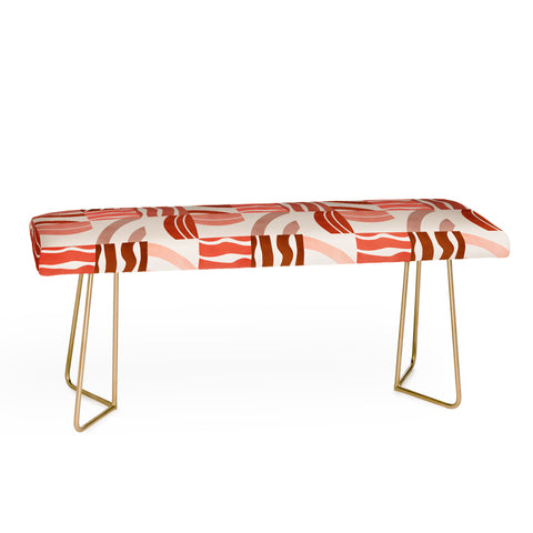 Marta Barragan Camarasa Terracotta modern shapes Bench