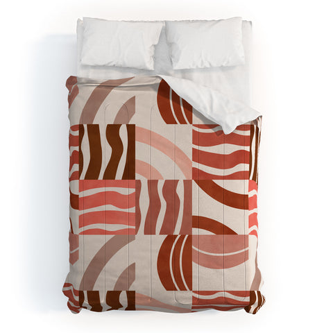 Marta Barragan Camarasa Terracotta modern shapes Comforter