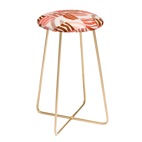Marta Barragan Camarasa Terracotta modern shapes Counter Stool