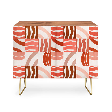 Marta Barragan Camarasa Terracotta modern shapes Credenza