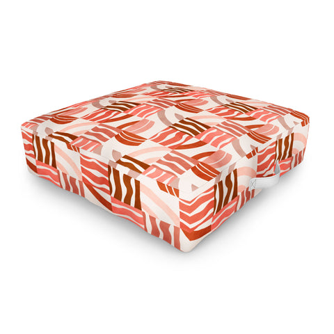 Marta Barragan Camarasa Terracotta modern shapes Outdoor Floor Cushion