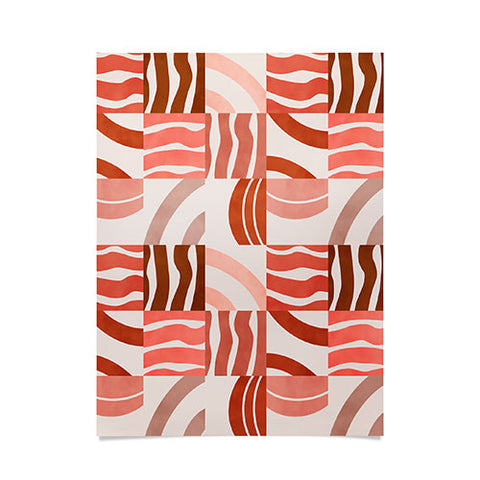 Marta Barragan Camarasa Terracotta modern shapes Poster