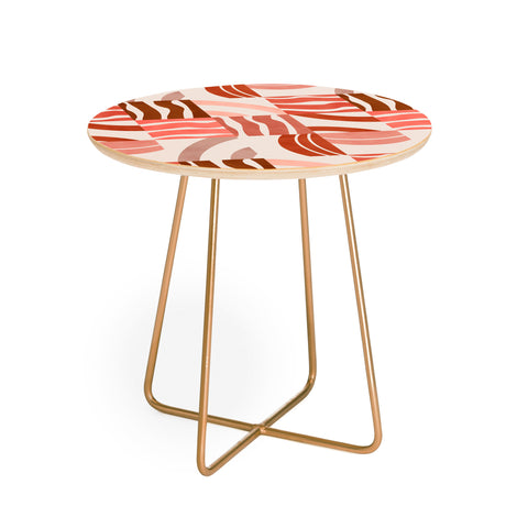 Marta Barragan Camarasa Terracotta modern shapes Round Side Table