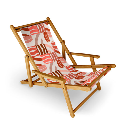 Marta Barragan Camarasa Terracotta modern shapes Sling Chair