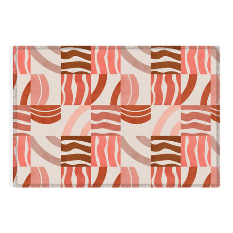 Marta Barragan Camarasa Terracotta modern shapes Outdoor Rug