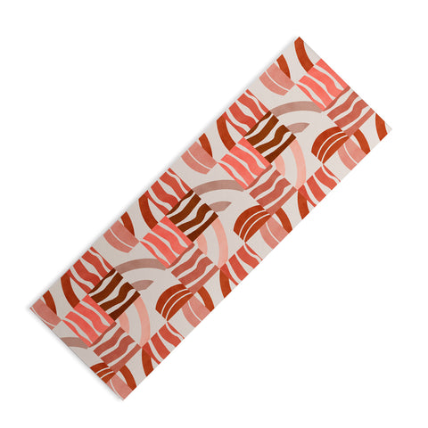Marta Barragan Camarasa Terracotta modern shapes Yoga Mat