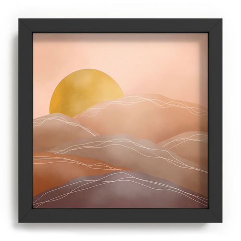 Marta Barragan Camarasa Terracotta sunrise I Recessed Framing Square