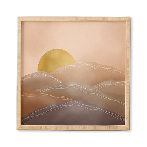 Marta Barragan Camarasa Terracotta sunrise I Framed Wall Art