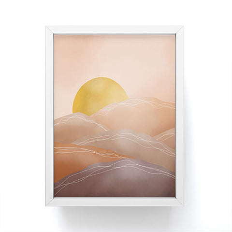 Marta Barragan Camarasa Terracotta sunrise I Framed Mini Art Print