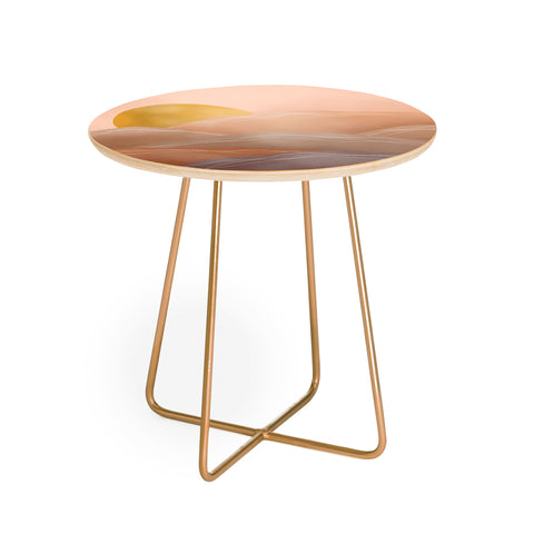 Marta Barragan Camarasa Terracotta sunrise I Round Side Table