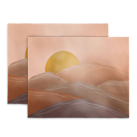 Marta Barragan Camarasa Terracotta sunrise I Placemat