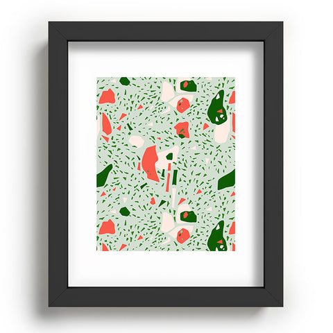 Marta Barragan Camarasa Terrazzo abstract forms Recessed Framing Rectangle