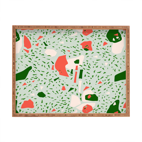 Marta Barragan Camarasa Terrazzo abstract forms Rectangular Tray