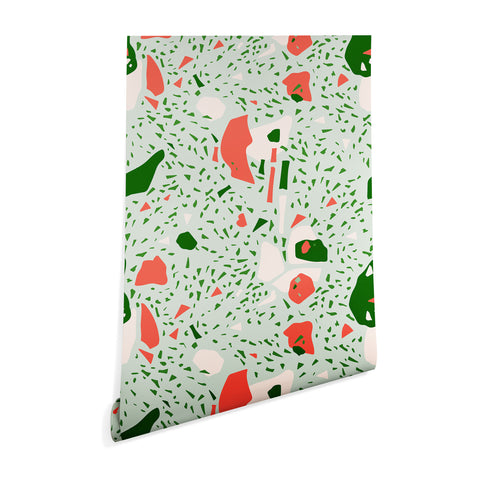 Marta Barragan Camarasa Terrazzo abstract forms Wallpaper