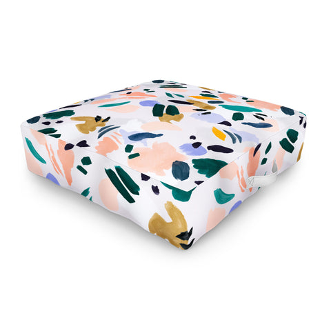 Marta Barragan Camarasa Terrazzo brushstrokes Outdoor Floor Cushion