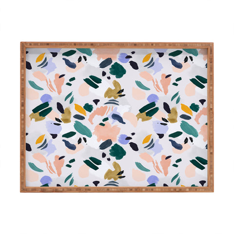 Marta Barragan Camarasa Terrazzo brushstrokes Rectangular Tray