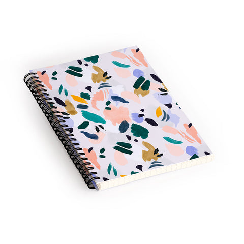 Marta Barragan Camarasa Terrazzo brushstrokes Spiral Notebook