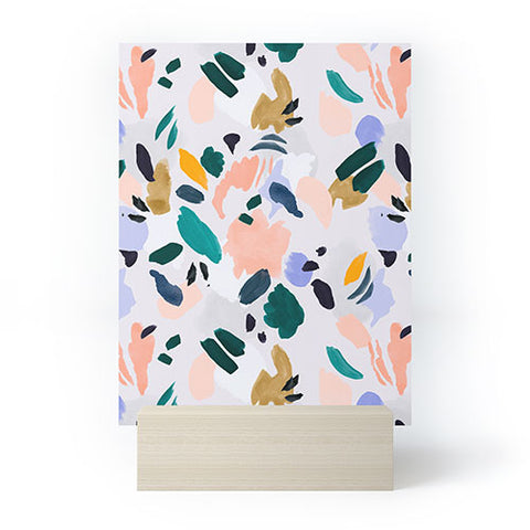 Marta Barragan Camarasa Terrazzo brushstrokes Mini Art Print