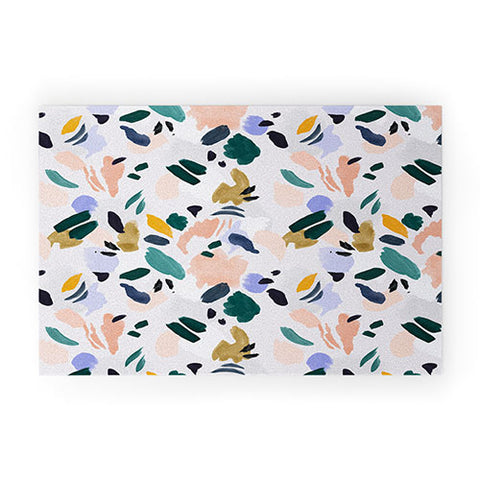 Marta Barragan Camarasa Terrazzo brushstrokes Welcome Mat