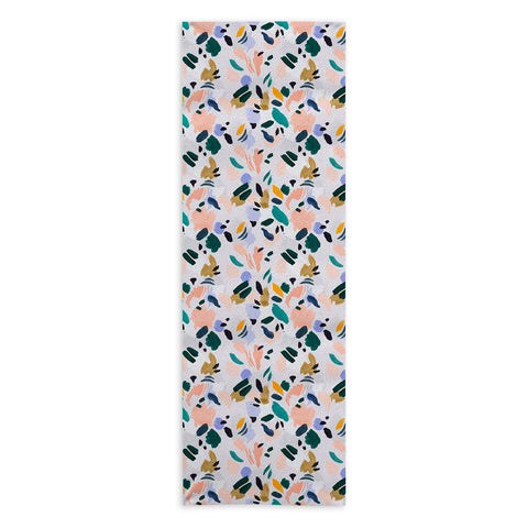 Marta Barragan Camarasa Terrazzo brushstrokes Yoga Towel