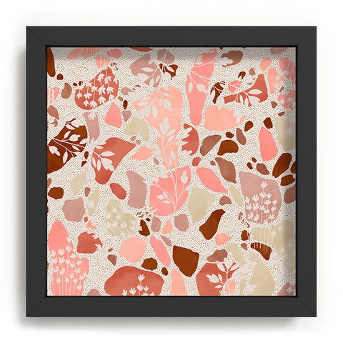 Marta Barragan Camarasa Terrazzo of dots and plants Recessed Framing Square