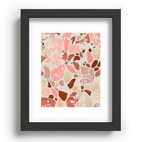 Marta Barragan Camarasa Terrazzo of dots and plants Recessed Framing Rectangle