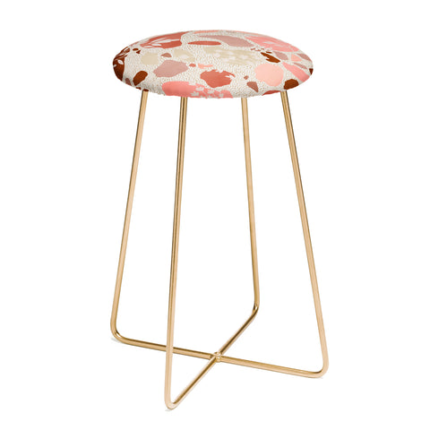 Marta Barragan Camarasa Terrazzo of dots and plants Counter Stool