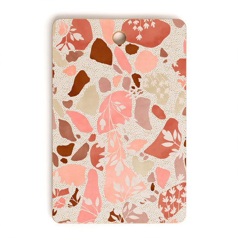 Marta Barragan Camarasa Terrazzo of dots and plants Cutting Board Rectangle