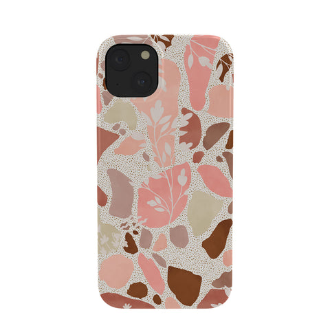 Marta Barragan Camarasa Terrazzo of dots and plants Phone Case