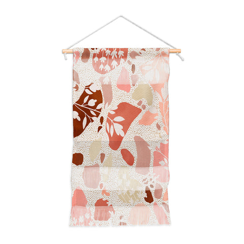 Marta Barragan Camarasa Terrazzo of dots and plants Wall Hanging Portrait