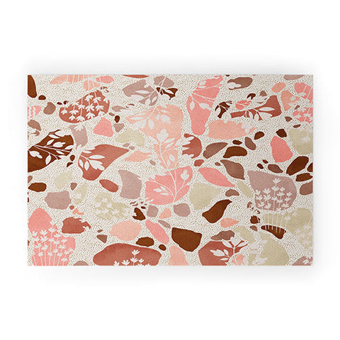 Marta Barragan Camarasa Terrazzo of dots and plants Welcome Mat