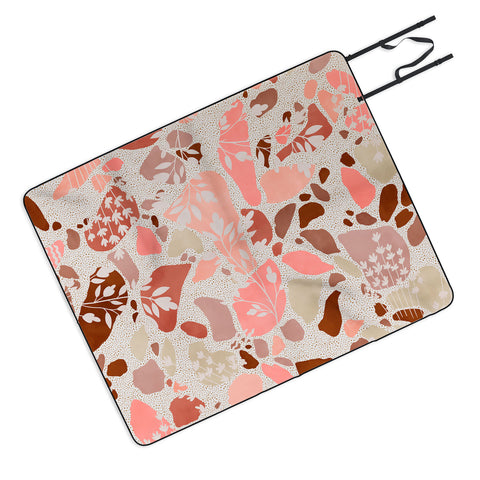Marta Barragan Camarasa Terrazzo of dots and plants Picnic Blanket