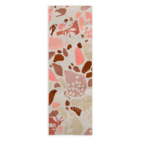 Marta Barragan Camarasa Terrazzo of dots and plants Yoga Towel