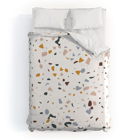 Marta Barragan Camarasa Terrazzo Simple Forms Duvet Cover
