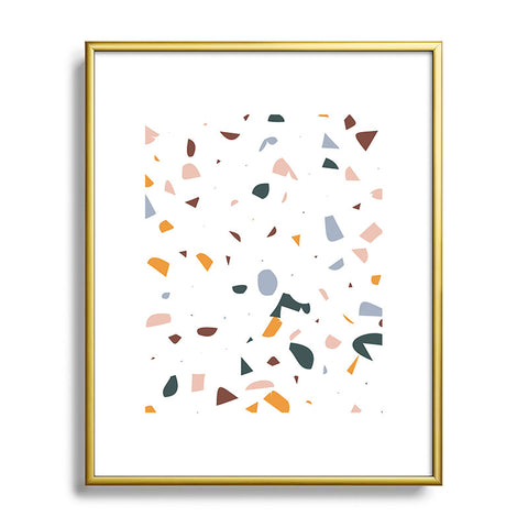 Marta Barragan Camarasa Terrazzo Simple Forms Metal Framed Art Print