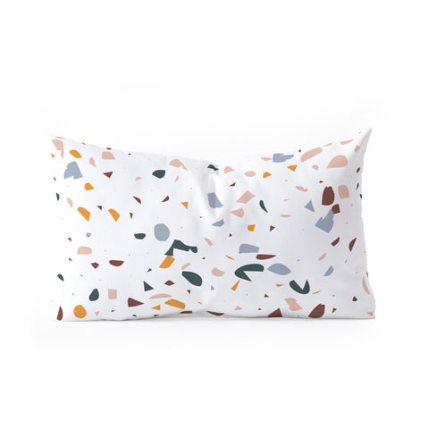 Marta Barragan Camarasa Terrazzo Simple Forms Oblong Throw Pillow