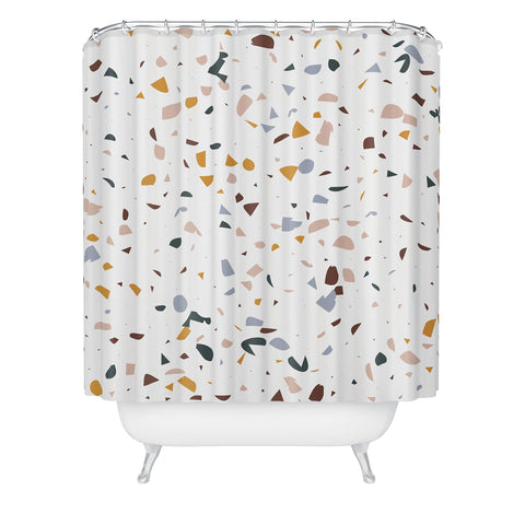 Marta Barragan Camarasa Terrazzo Simple Forms Shower Curtain